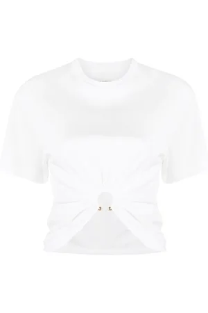 Paco rabanne Kortærmet T-shirt med samledetalje