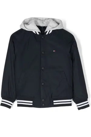 Tommy Hilfiger Dynejakke med hætte og logodetalje