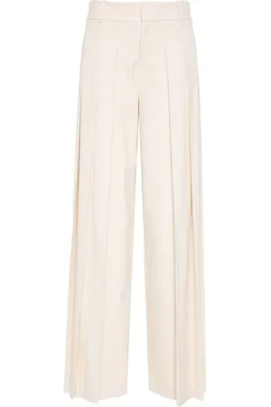 ALICE+OLIVIA Bukser med brede ben og plisseringer