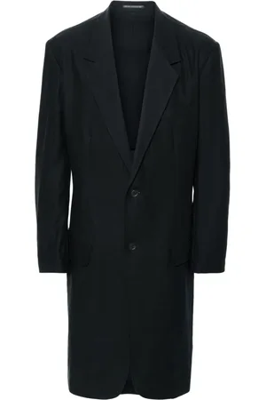 YOHJI YAMAMOTO Frakke med grafisk tryk