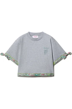 PUCCI Junior T-shirt med Pesci-tryk