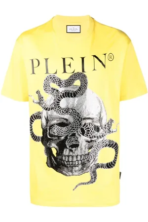 Philipp Plein Kortærmet T-shirt med slangetryk