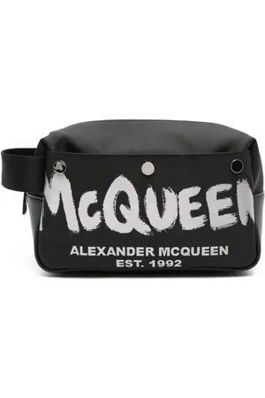 Alexander McQueen Toilettaske med logotryk