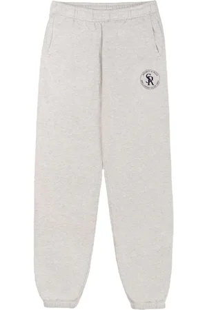 Sporty & Rich Joggingbukser i bomuldsblanding med S&R-logo