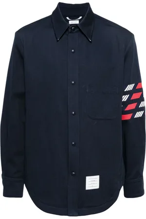 Thom Browne 4-Bar skjorte i bomuld