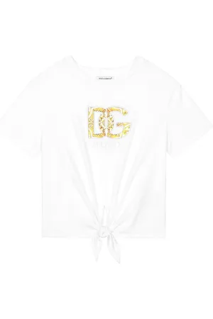 Dolce & Gabbana T-shirt i bomuld med broderi