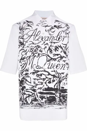Alexander McQueen Skjorte med logotryk