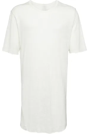 ISAAC SELLAM EXPERIENCE T-shirt i hør med lynlåsdetalje