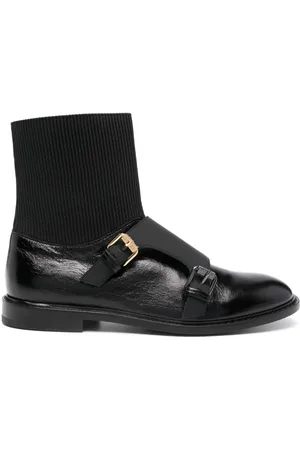 Moschino Ankelstøvler med spændedetalje