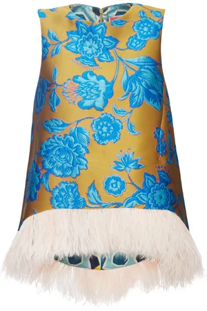 La DoubleJ La Scala bluse med blomster-jacquard