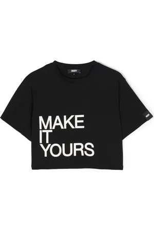 DKNY T-shirt med slogantryk