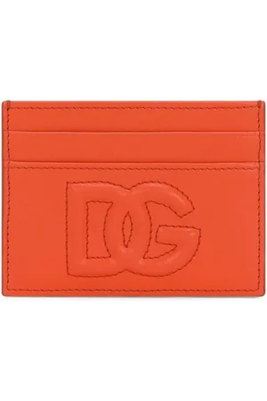 Dolce & Gabbana Kortholder i læder med præget logo