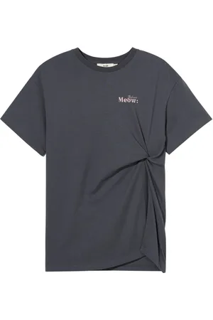 B+AB T-shirt med kattetryk