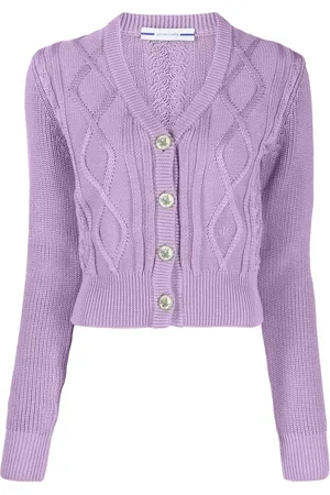 Jacob Cohen Kabelstrikket cardigan med logo-broderi