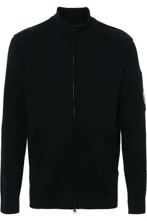 C.P. Company Strikket cardigan med linsedetalje