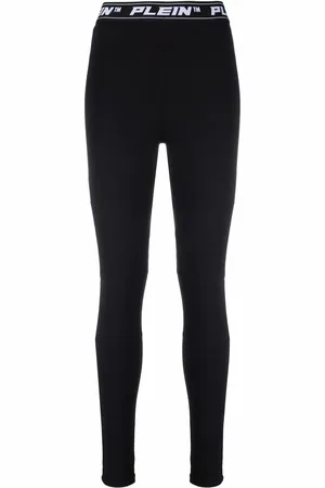 Philipp Plein Leggings med logobånd i taljen