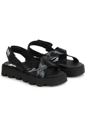 DKNY Sandaler i læder med logorem