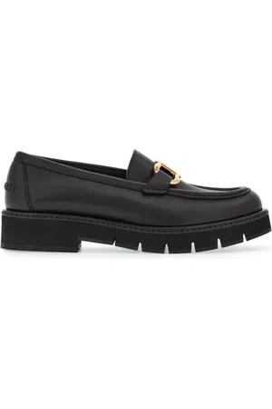 Salvatore Ferragamo Loafers i læder med Gancini-plade