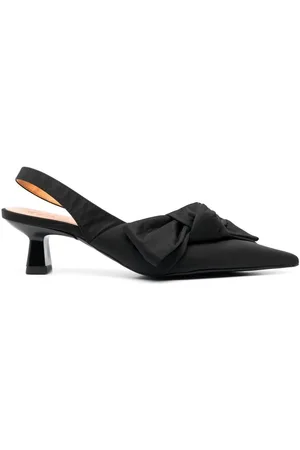 Ganni 55mm Soft Bow slingback-pumps