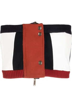 Dsquared2 Korset-top med lynlås foran og colourblocking