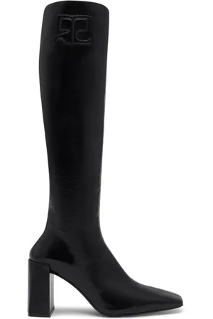 Courrèges Heritage Naplack 70 mm læderstøvler