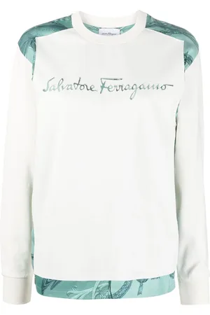 Salvatore Ferragamo Sweatshirt med broderet logo