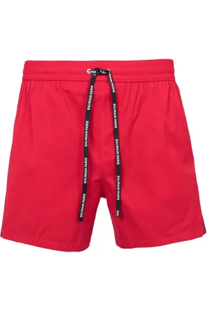 Balmain Badeshorts med løbesnor og logotryk