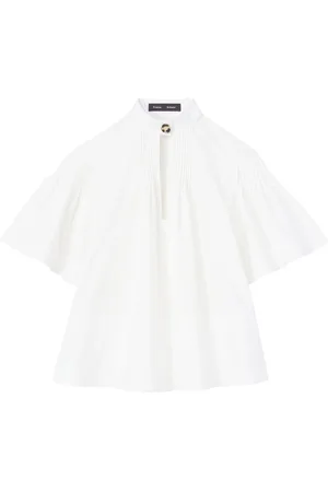 Proenza Schouler Bluse med smalle ben og pintuck-detalje