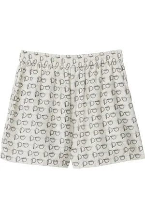 Burberry Silkeshorts med toggle-tryk