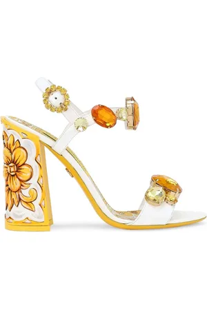 Dolce & Gabbana 105mm Keira sandaler i læder