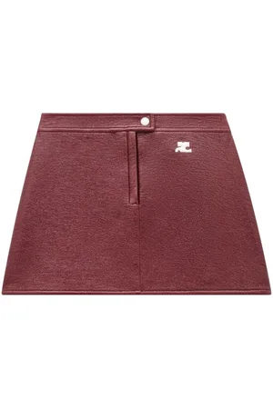 Courrèges Mini-nederdel i vinyl med A-snit