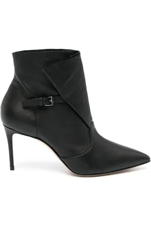 Casadei 80mm læderstøvler med spænde