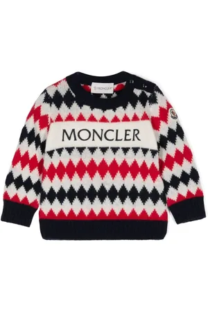 Moncler Sweater med logo-broderi