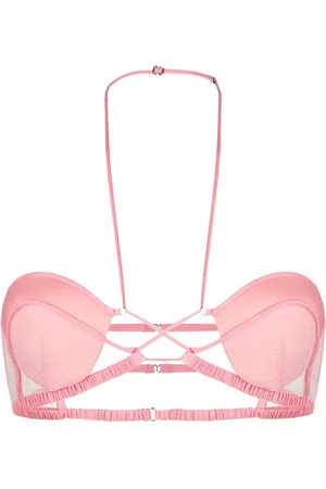 Nensi Dojaka Bh med halterneck og meshpanel