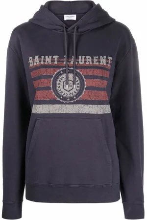 Saint Laurent Hættetrøje med logotryk