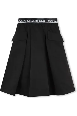 Karl Lagerfeld Mellemlang nederdel med logobånd i taljen