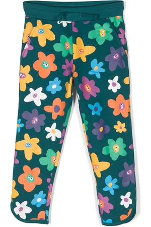 Stella McCartney Joggingbukser med smiley- og blomstertryk