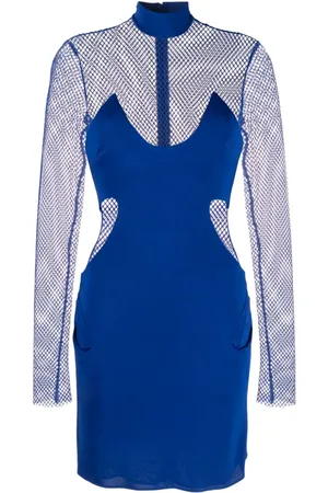Tom Ford Kort kjole i crepe med mesh-panel