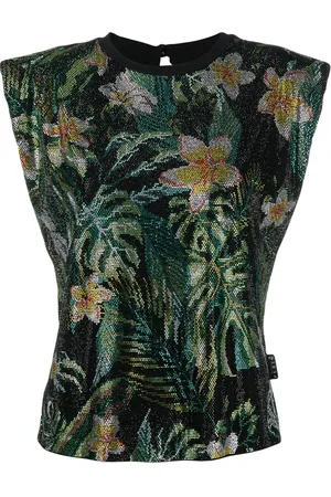 Philipp Plein Tanktop med blomstertryk