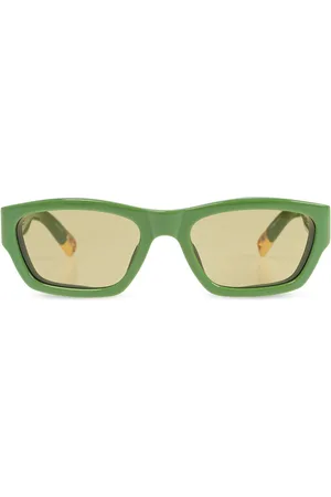 Jacquemus X Linda Farrow Les Lunettes Meridiano solbriller med rektangulært stel