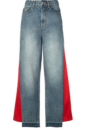 HACULLA Hybrid patchwork-jeans med brede ben