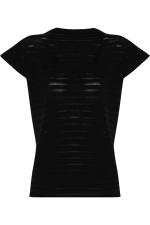 PLEATS PLEASE ISSEY MIYAKE Strikket top i mesh