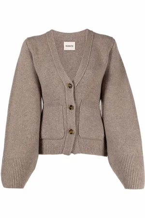 Khaite Cardigan i kashmir med V-hals