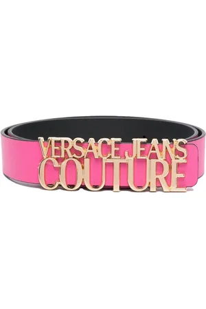 VERSACE Læderbælte med logospænde