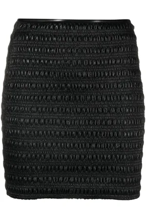 Nanushka Kort smocked Ceara nederdel