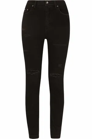 Dolce & Gabbana Audrey skinny-jeans med slitageeffekt