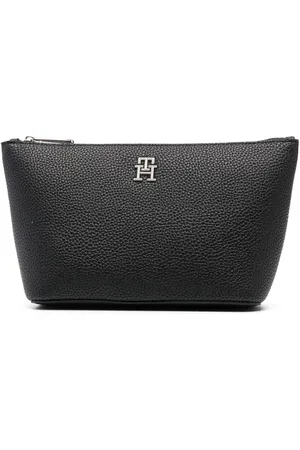 Tommy Hilfiger Makeupaske med logoplade og lynlås