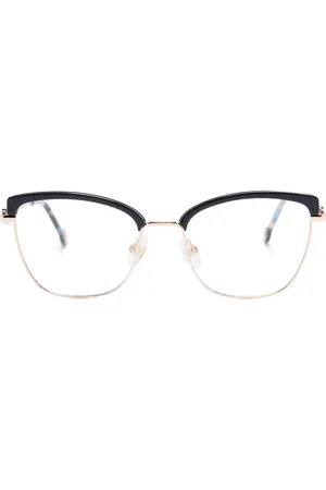 Carolina Herrera Cat-eye-briller med logoplade