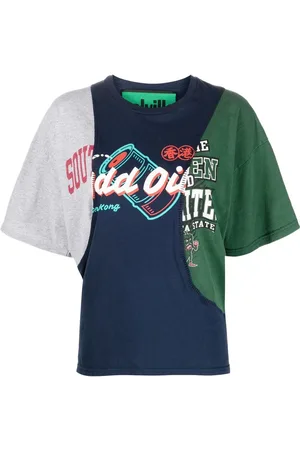 Colville Upcycled T-shirt med patchwork