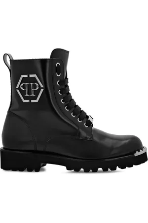 Philipp Plein Støvler med snøre og logoplade